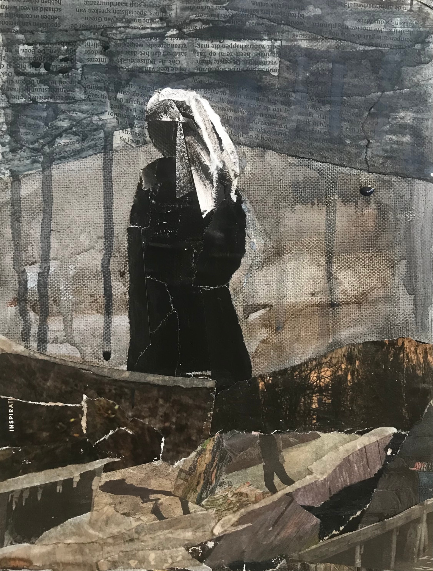 Collage Defenseless Soil van Maartje Bezemer